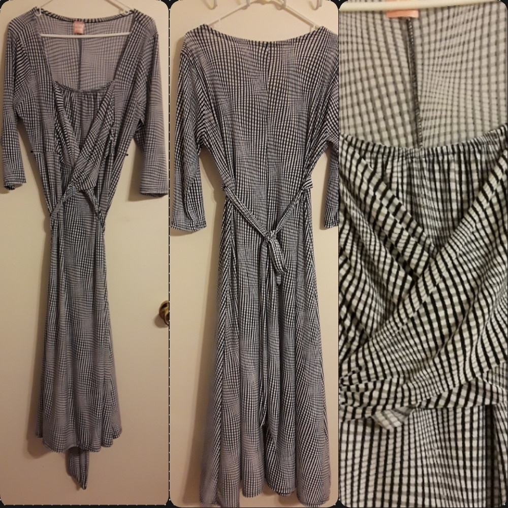 Black and white Maxi Dress
